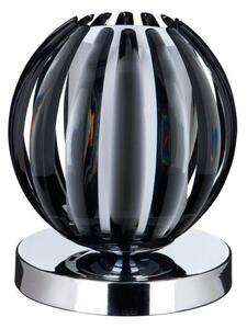 Searchlight 1811SM Chrome Finish Touch Table Lamp with Smokey Glass