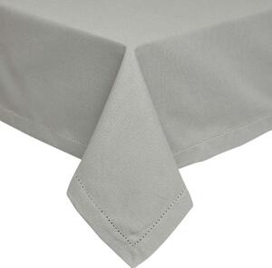 Homescapes Plain Cotton Grey Tablecloth, 54 x 54 Inches