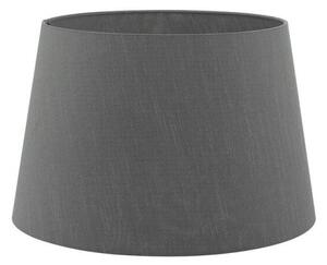 Dar CEZ1639 Cezanne Tapered 400MM Slate Grey Faux Silk Drum Shade