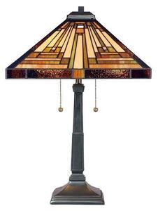 QZ/STEPHEN/TL Stephen Tiffany Bronze Table Lamp