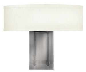 HK/HAMPTON2 Hampton 2 Light Antique Nickel wall Light with Shades