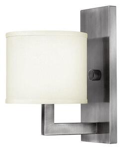 HK/HAMPTON1 Hampton 1 Light Antique Nickel Wall Light with Shade