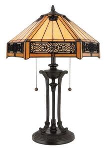 QZ/INDUS/TL Indus Vintage Bronze 2 Light Table Lamp