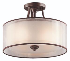 MB Lacey Double Mesh Shade Semi Flush Ceiling Light