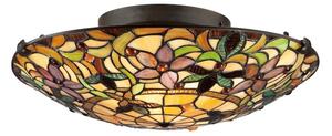 QZ-KAMI-F Kami Tiffany Flush Mount Ceiling Pendant