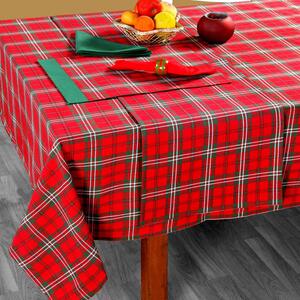 Cotton Christmas Prince Edward Tartan Tablecloth, 54 x 70 Inches