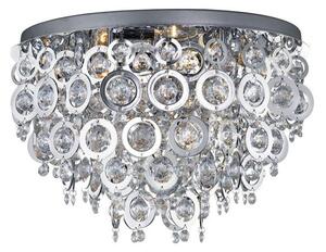 Searchlight 0575-5CC Nova Chrome Loop and Ball Ceiling Flush Light