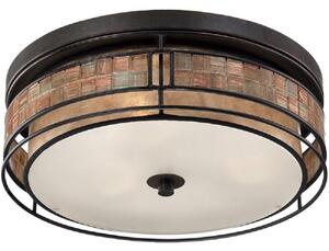 QZ/LAGUNA/F/L Laguna Large Flush Mount Copper Ceiling Light