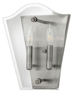 HK/WINGATE2 Wingate Antique Nickel 2 Light Wall Light