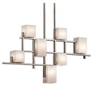 KL/CITY LIGHTS7B City Lights Classic Pewter 7 Light Linear Chandelier