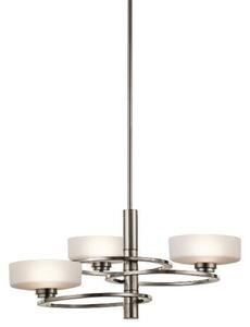 KL/ALEEKA3 Aleeka Orbital 3 Light Classic Pewter Chandelier