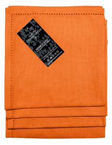 Homescapes Orange Cotton Fabric 4 Napkins Set