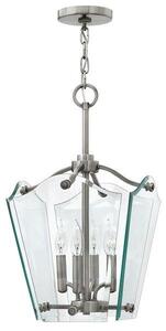 HK/WINGATE/P/S Wingate Antique Nickel 4 Light Small Ceiling Pendant