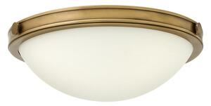 HK-COLLIER-F-S Collier Small Flush Ceiling Light In Heritage Brass, Diameter 346mm