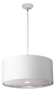 BALANCE/P WPN Balance Pendant Ceiling Light In White And Polished Nickel