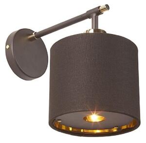 BALANCE1 BRPB Balance 1 Light Wall Light In Brown And Polished Brass