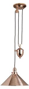 PV/P CPR Provence Rise And Fall Ceiling Pendant In Polished Copper