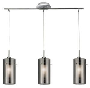 Searchlight 3303-3SM Duo 2 Bar 3 Light Ceiling Pendant with Cylinder Shades