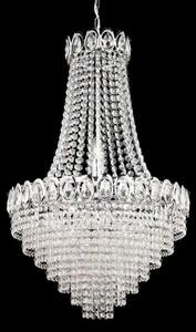 Searchlight 1611-6CC Louis Philipe 6 Light Crystal Chandelier Chrome