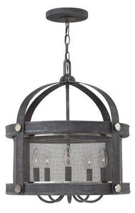 HK/HOLDEN5 DZ Holden 5 Light Aged Zinc Lantern Chandelier