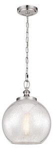 FE/TABBY/P/M Tabby 1 Light Brushed Steel Spherical Ceiling Pendant