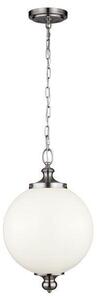 FE/PARKMAN PL BS Parkman 1 Light Brushed Steel Large Ceiling Pendant