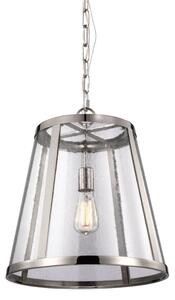 FE-HARROW-P-M Harrow 1 Light Polished Nickel Medium Ceiling Pendant