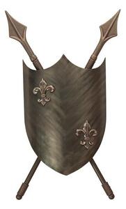 CRUSADER/WL BBRZ Crusader 2 Light Burnished Bronze Wall Light