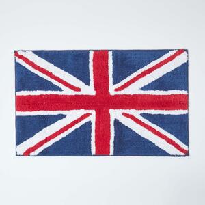 Homescapes Cotton Union Jack Tufted Bath Mat