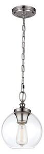 FE/TABBY/P/S Tabby 1 Light Polished Nickel Spherical Ceiling Light