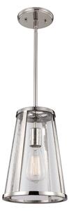 FE-HARROW-P-S Harrow 1 Light Polished Nickel Small Ceiling Pendant