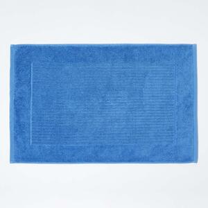 Homescapes Imperial Plain Bath Mat Cobalt Blue