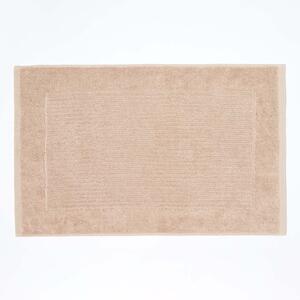 Homescapes Imperial Plain Bath Mat Stone Beige