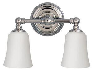 FE/HUGOLAKE2 BATH Huguenot 2 Light Polished Chrome Bathroom Light