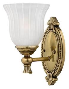 HK/FRANCOI1 BATH Francoise 1 Light IP44 Burnished Brass Bathroom Wall Light