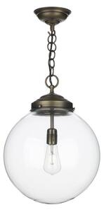 David Hunt Lighting FAI8175 Fairfax 1 Light Pendant Ceiling Light In Solid Antique Brass, Fitting Only