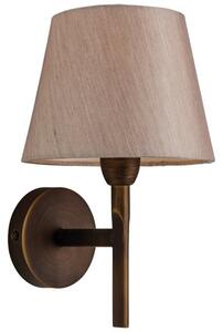 Firstlight 8217BZOY Transition 1 Light Wall Light In Bronze With Oyster Shade