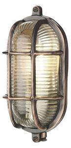 David Hunt Lighting ADM5264 Admiral 1 Light Small Oval Wall Light In Antique Copper