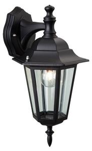 Firstlight E101BK Panel Downlight Wall Lantern In Black