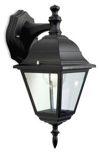 Firstlight E201BK Panel Downlight Wall Lantern In Black