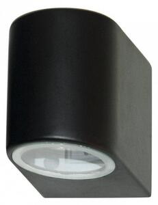 Searchlight 8008-1BK-LED Outdoor 1 Light Wall Light With Fixed Glass Lens In Black