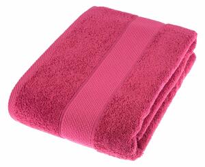 Homescapes Dark Pink Bath Sheet 100 % Turkish Cotton