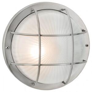 Firstlight 3425ST Court 1 Light Wall Light In Stainless Steel With Frosted Glass