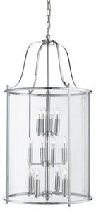 Searchlight 30612-12CC 12 Light Victorian Lantern Ceiling Pendant Light In Chrome