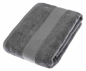 Homescapes Dark Grey Bath Sheet 100% Turkish Cotton