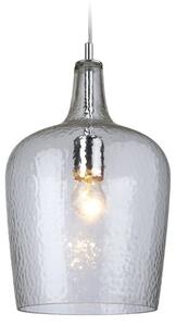 Firstlight 2301CL Glass 1 Light Clear Finish Dimple Effect Ceiling Pendant