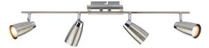 Dar LOF8446 Loft Mixed Chrome Finish 4 Light Bar Ceiling Spotlight