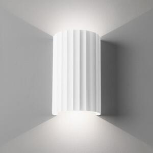 Astro 1335001 Kymi 220 Ribbed GU10 Half Moon Wall Light in Plaster Finish