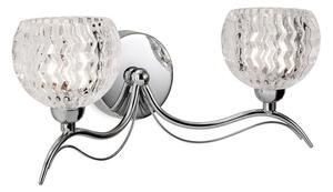 Firstlight 8618CH Blanche 2 Light Wall Light in Polished Chrome Finish