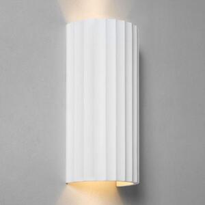Astro 1335003 Kymi 300 Ribbed GU10 Half Moon Wall Light in Plaster Finish